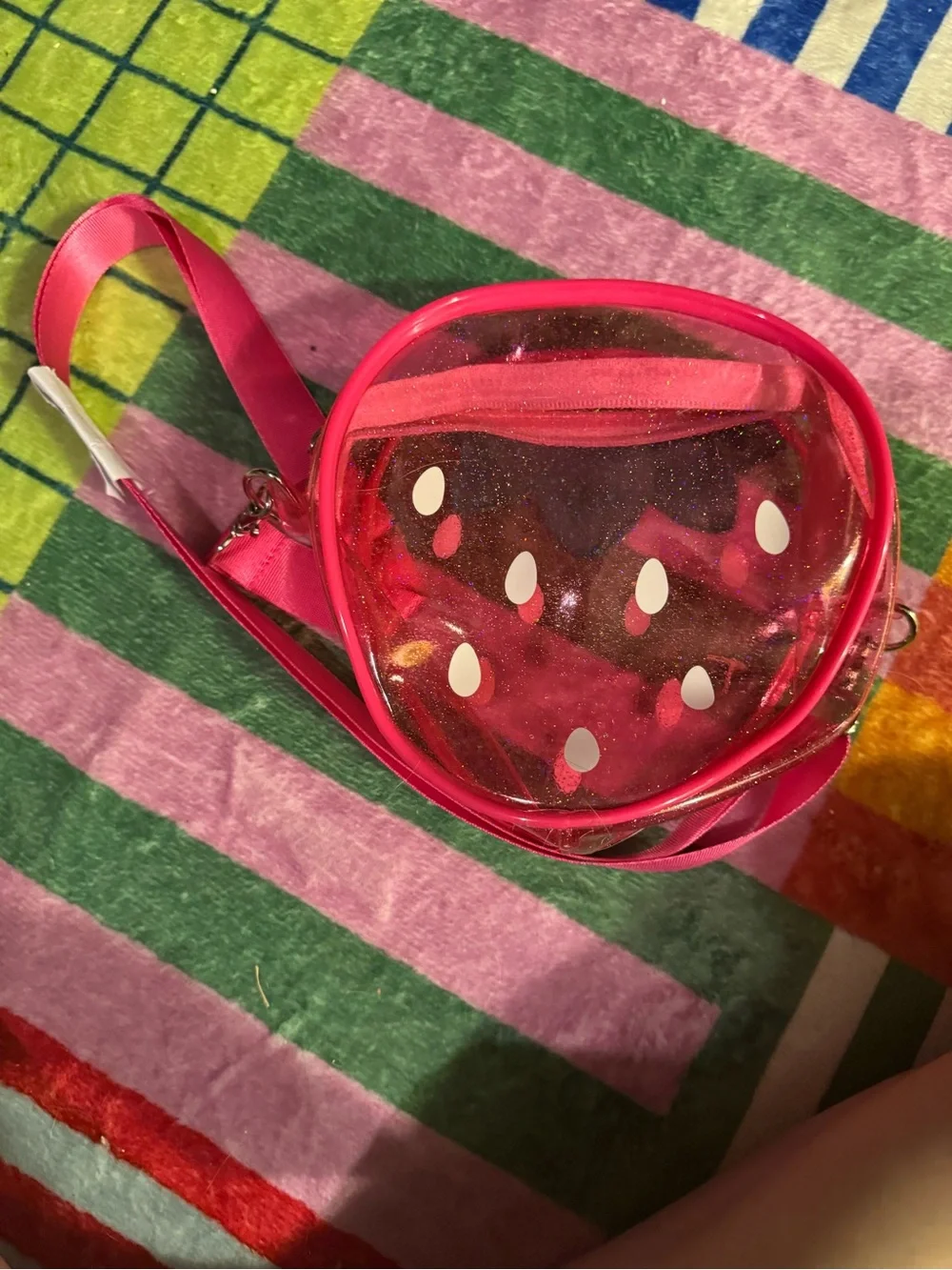Kids Strawberry Crossbody Bag - Pink
